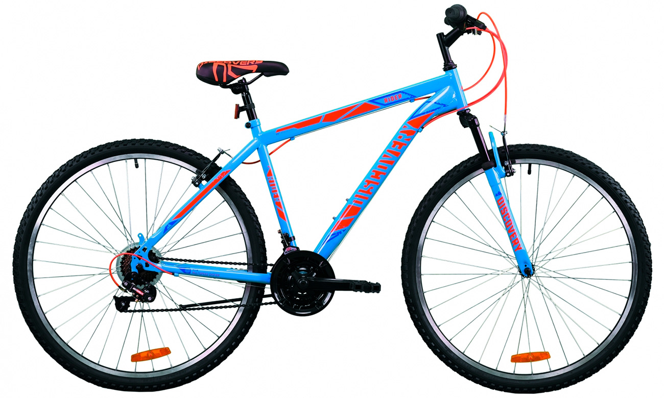 Фотография Велосипед Discovery RIDER Vbr 29" (2020) 2020 Сине-оранжевый